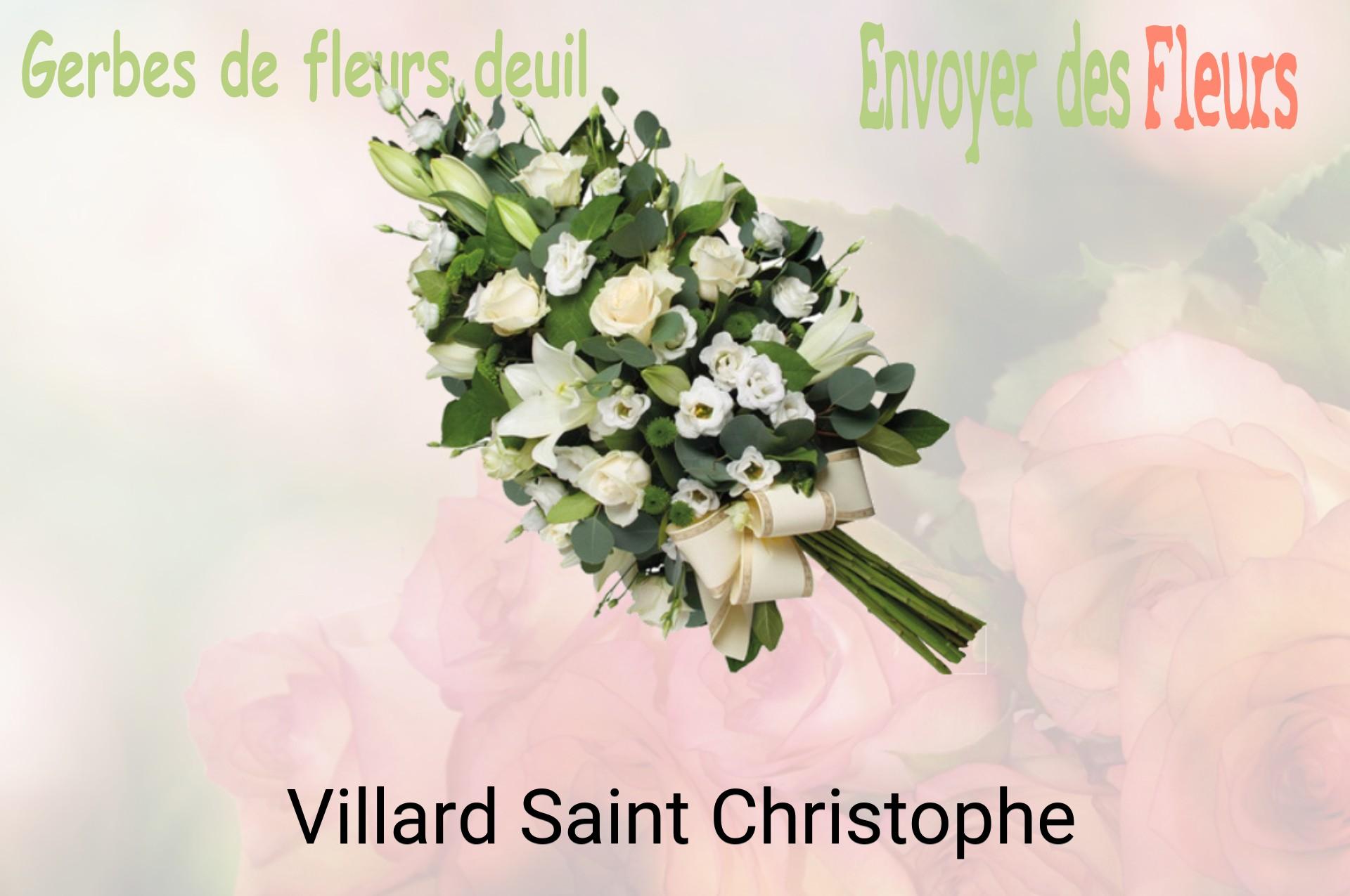 Gerbe de fleurs de deuil livrée à Villard-Saint-Christophe
